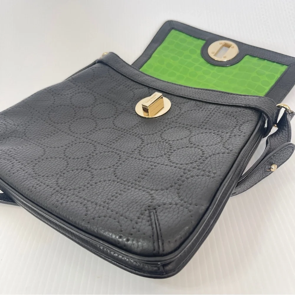 Kate Spade Black Leather Crossbody Bag - Picture 10 of 13